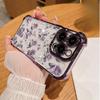 Retro Flower Shockproof Airbag Phone Case For Motorola Moto Edge 50 60 Fusion 5G G06 G60 G24 Soft Transparent Plating TPU Cover
