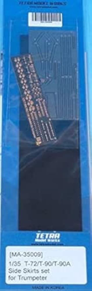 

Tetra Model MA Series Russian Tank Side Skirt Set Plastic Model Parts MA3509 1/35 T-72B/T-90/T-90A (for TR)