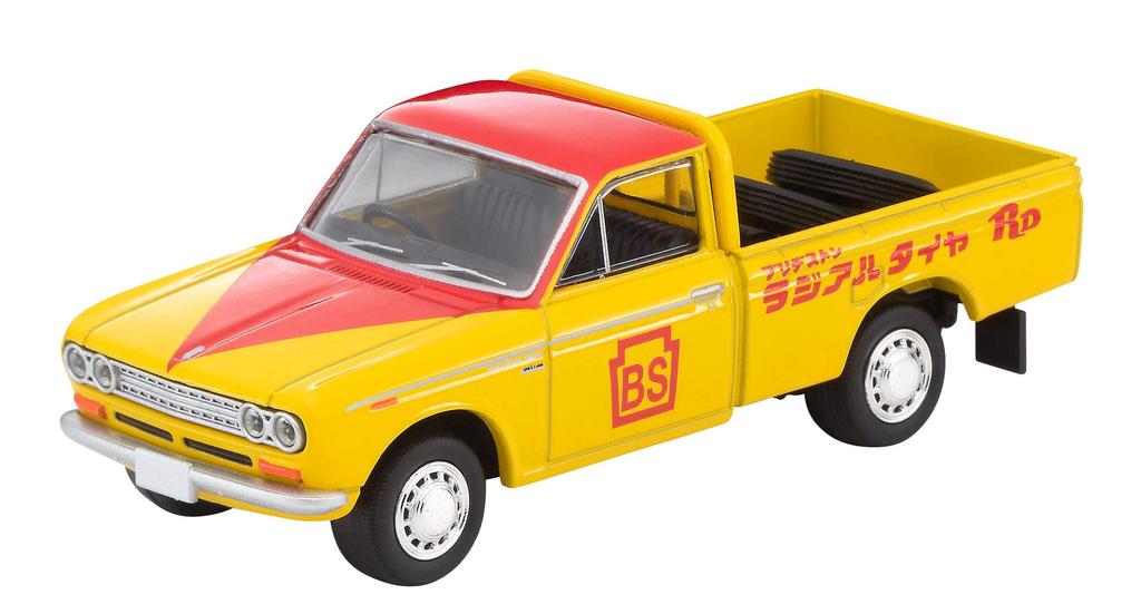 Tomytec Tomica Limited Vintage Datsun 1300 Deluxe Truck Finished Product 1/64 LV-195b (Bridgestone) -