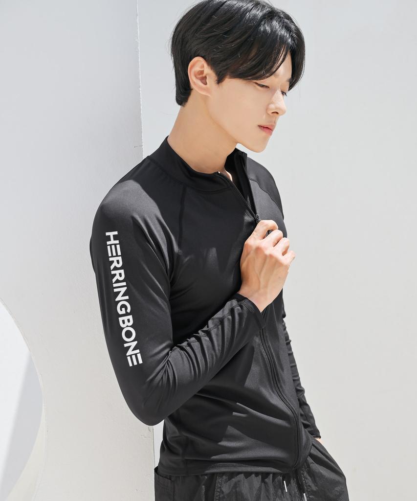 Helingbon Hive Men'S Activity Zip-Up Rash Guard (3 Colors) / Rf338M