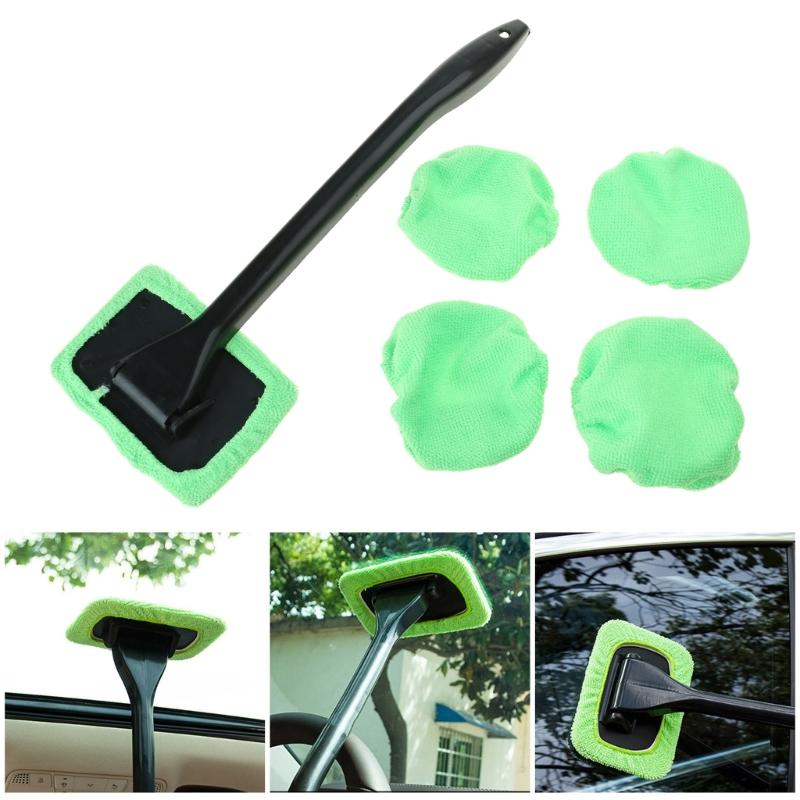 Car Front Windshield Cleaning Brush Interior Dust Removal Window Scraping Towel No Scratches Cleaning Tool