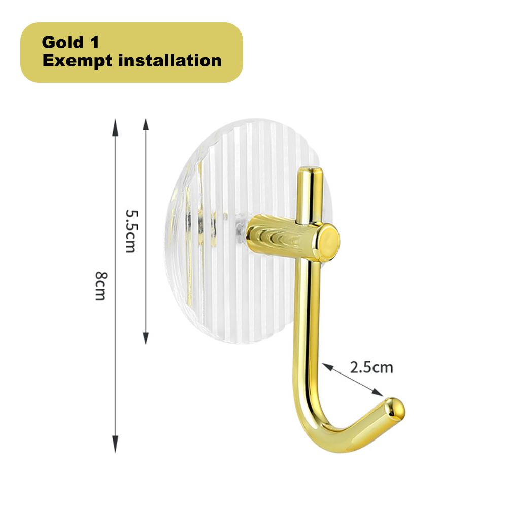 Selbstklebende Wandhaken Acryl Badezimmerhaken zum Aufhängen Wasserdichter Luxus-Klebehaken Handtuchhalter Wohnaccessoires