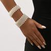 Faux Pearls Accessory Multipurpose Wear Resists Tarnish Cuff Bracelet Elegant Work and Party Wear Wristchain