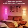 Wall Rechargeable Sconce Magnetic Wireless Lamp Set Kit RGB Colors Dimmable with Fabric Linen Shade and Remote, Lighting 2Pcs