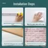 Retro 3D Brick Pattern Self-Adhesive Moisture-Proof Wallpaper Sticker
