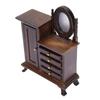 1:16 Puppenhaus Miniatur Schminktisch Holz Dekorativ Vintage Puppenhaus Schminktisch