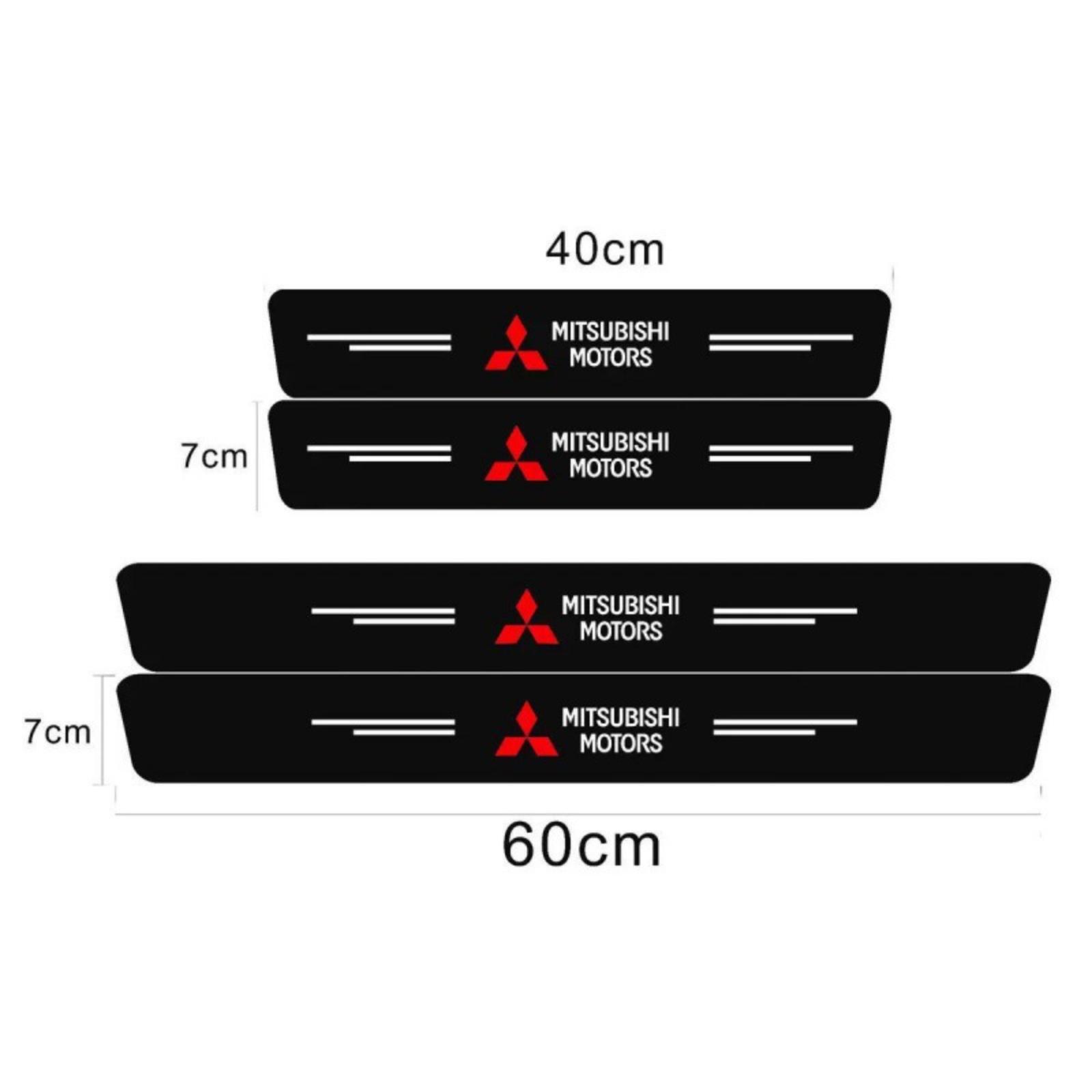 

Эмблема модели автомобиля Защита порога двери с кожей с рисунком карбонового волокна против наступания Накладка на порог двери с декоративной накладкой против царапин One Size чёрный