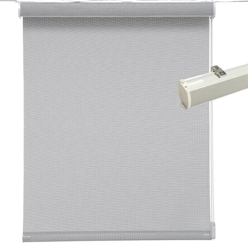 4Pcs Silver Metal Vertical Blind Mounting Brackets Replacement Hardware for Interior and Exterior Zebras Roller Shade