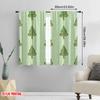 2pcs,2D Plane Printing Curtains Digital Printed Christmas Tree Snowflakes (2) Versatile 100% Polyester (without Rod) Art Deco