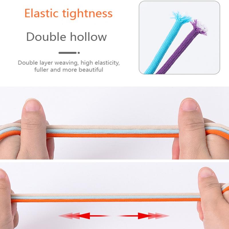 Elastic Laces Sneakers Round Lock Shoelaces Without Ties Kids Adult Quick Shoe Laces Rubber Bands Lazy Shoeace Shoes Accessories