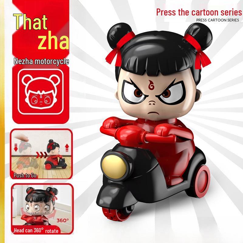 

Мультяшный мотоцикл на инерционном ходу: Батарея не требуется