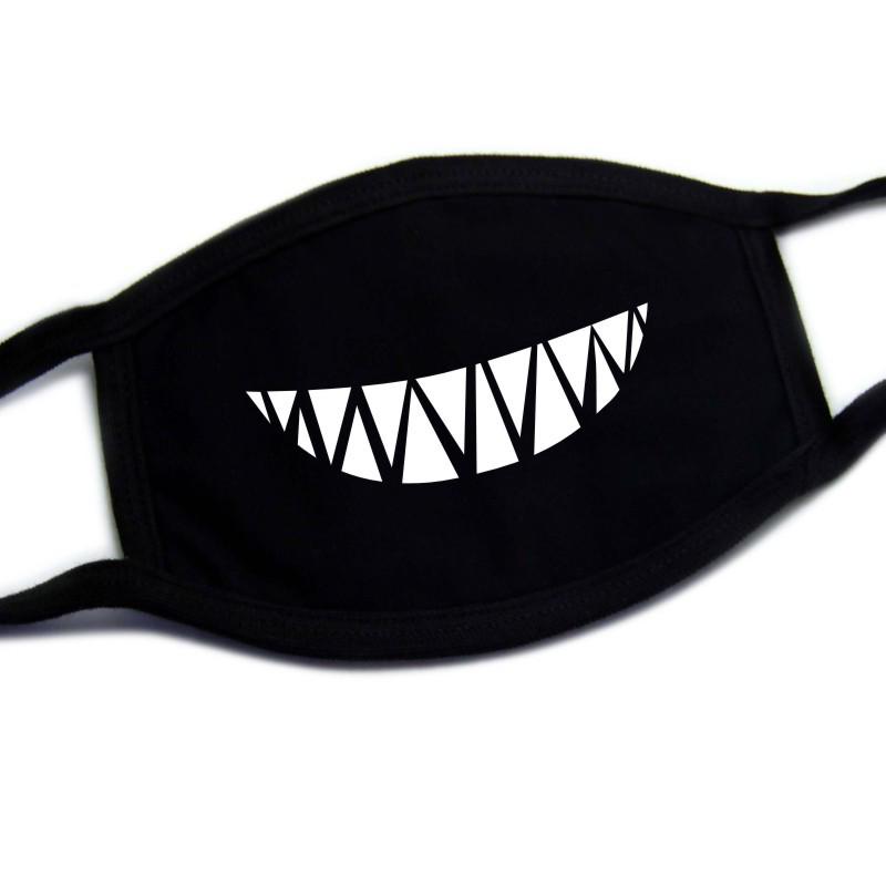 European-American Cute & Funny Halloween Printed Cotton Face Mask for Adults, Dustproof.