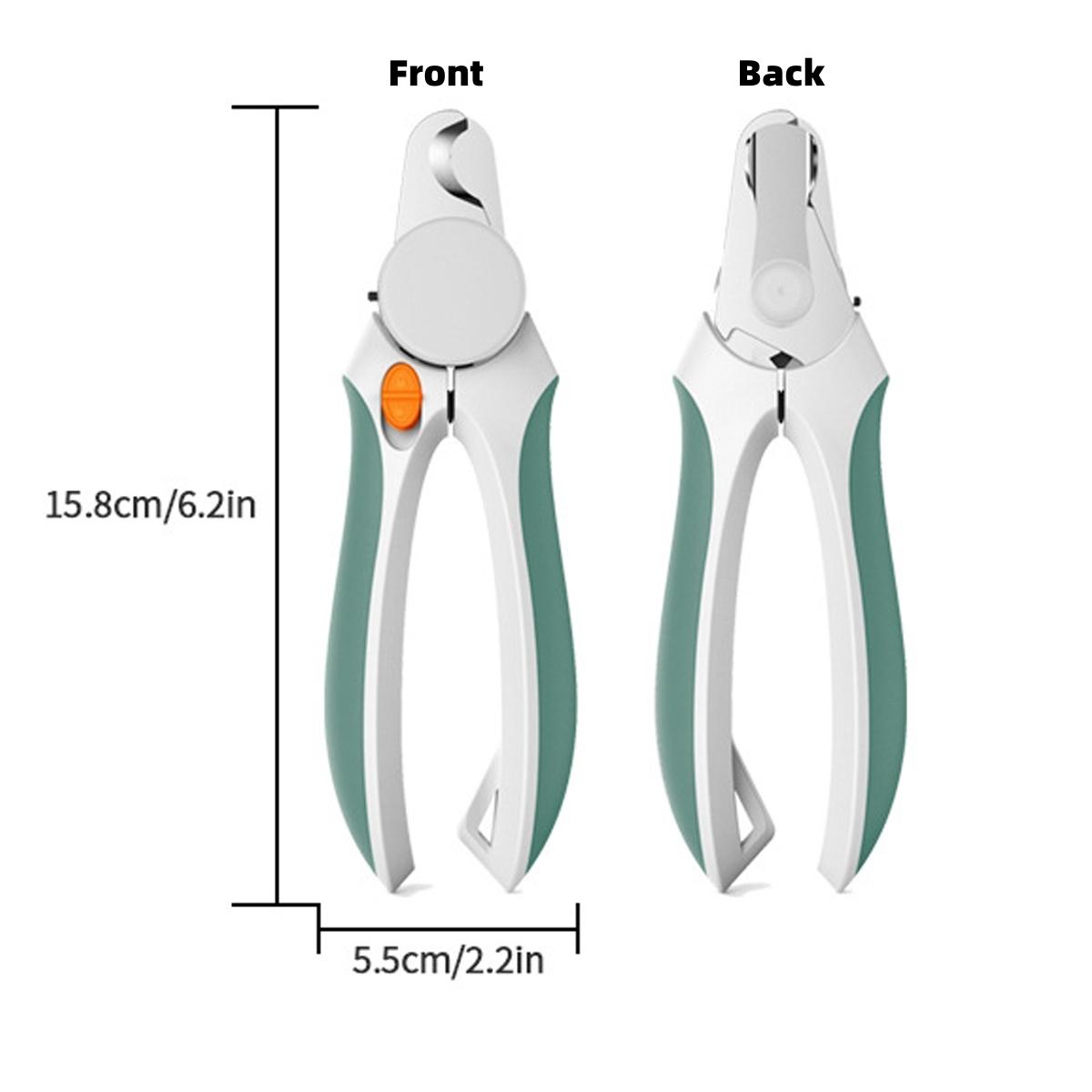 1Pc Pets Double Hole Round Mouth Nail Scissors with Led Light Multifunctional Pet Cats Dogs Nail Scissors Blood Line Prevention