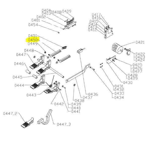 Zamiennik ath-heinl: łącznik mechanizmu pedała 460, 1460, 900, 1900, 980, 1980