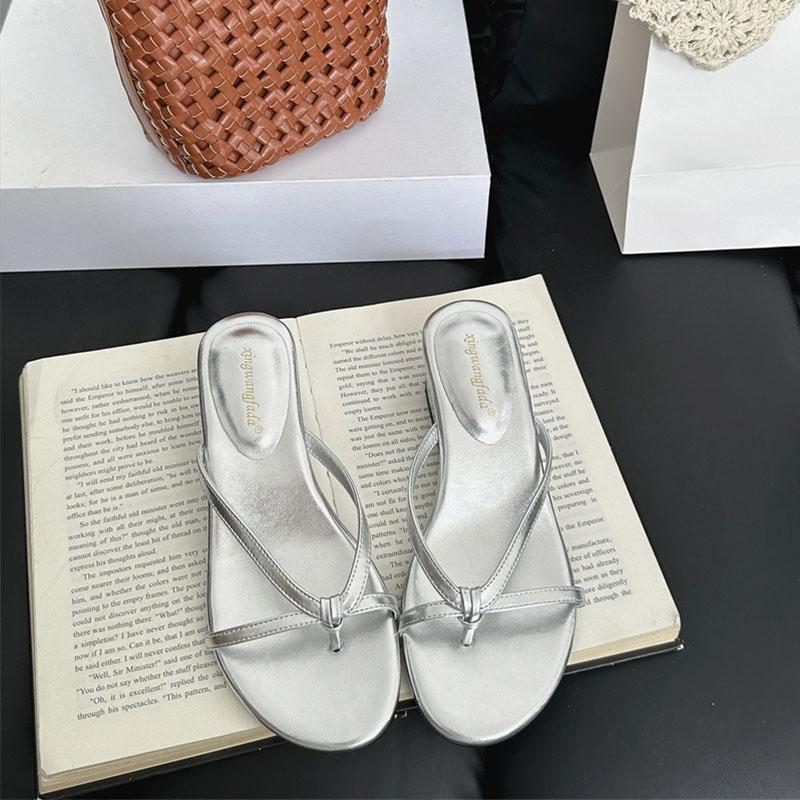 Mode Mode Runde Zehen Damen Keilabsatz Hausschuhe Sommer Damen Pantoletten Sandalen Flache Damen Keilabsatz Schuhe Flip Flops