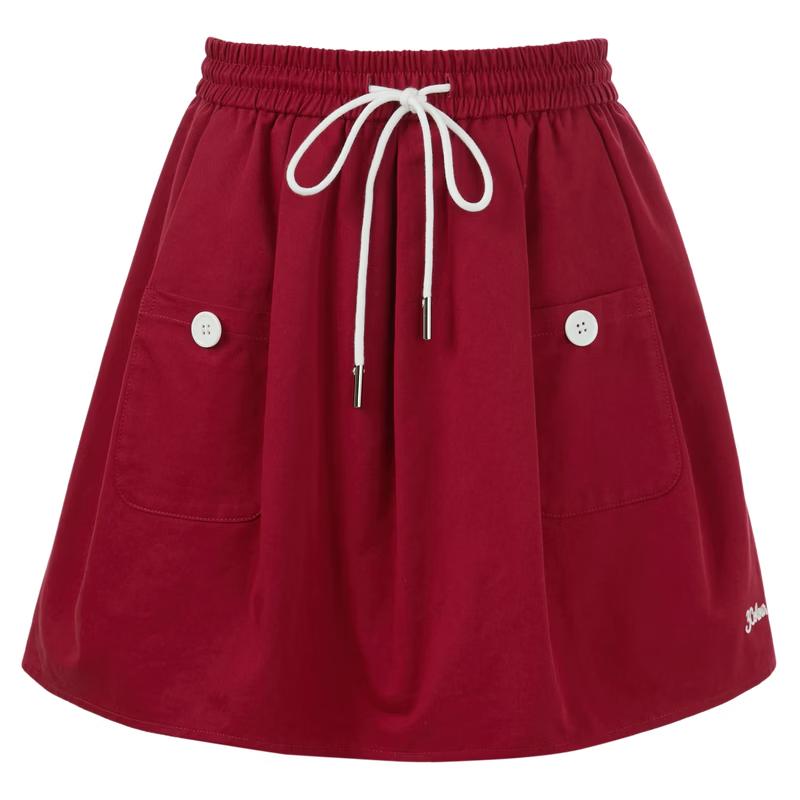 Women s Elastic Waist A-Line Short Skirt M