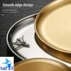 Korean Style Stainless Steel BBQ & Kimchi Serving Plate