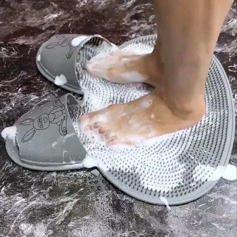 Wash Feet, Rub Feet, Silicone Massage Mats, Bathroom Anti Slip Mats, Bathroom Scrubbing Floor Mats, Shower Scrubbing Mats