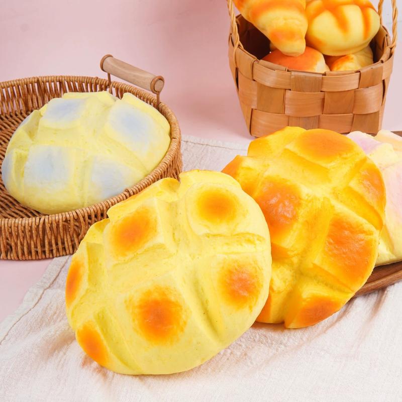 Pineapple Bun Slow Rising Squeeze Toy Oversized Soft Stress Relief Prop for Prank Gift Desk Decor