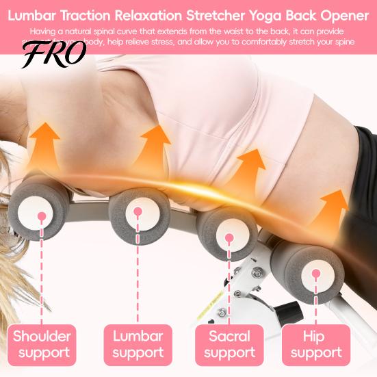 Lendenwirbel-Beruhiger Inversionsbank zur Linderung von Rückenschmerzen, Multifunktionale Dehnvorrichtung, Verstellbare Rückenlehne, Akupressur-Massage, Ergonomischer Entspanner