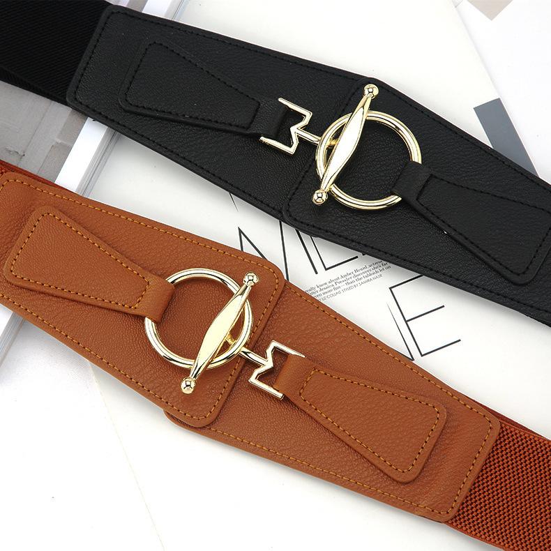 Coat Waist Seal Women'S Skirt Trend Elastic Elastic Dress Outer Decoration Wide Belt Accessories