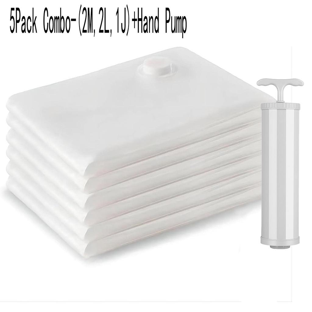 Multiple Sizes Vacuum Storage Bags with Pump Vacuum Sealed Bags for Organizer  Space Saver Bags For Clothes Clothing Organizer