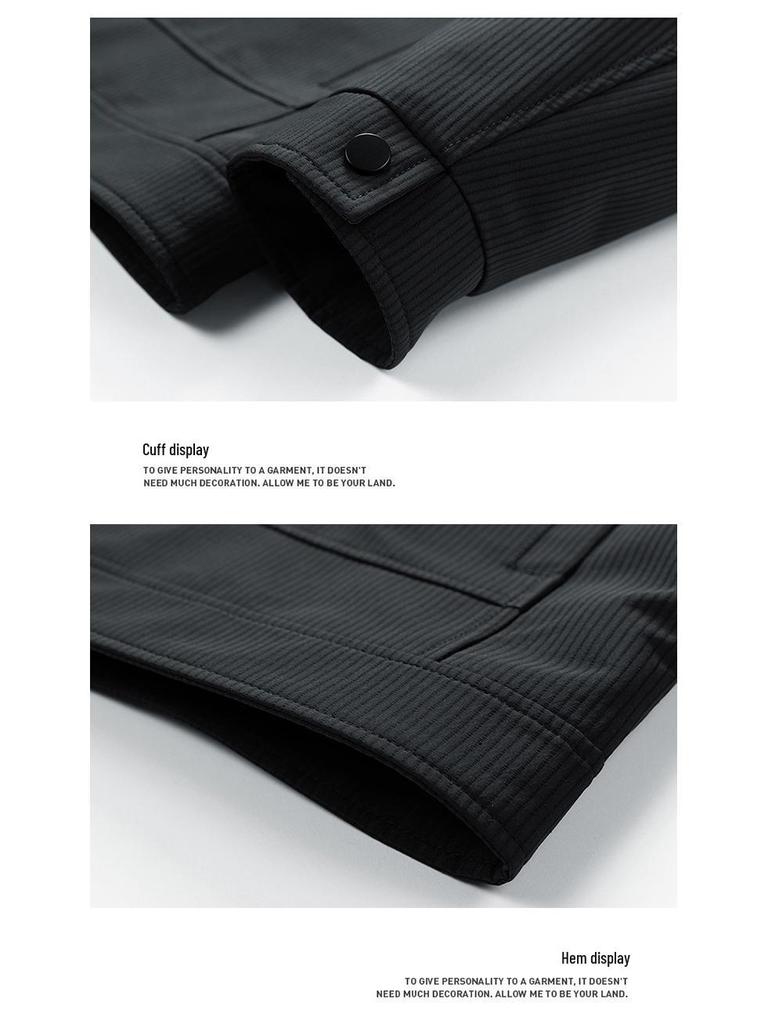 New Men's Casual Solid Color Lapel Jacket - Youthful, Trendy, and Versatile Design