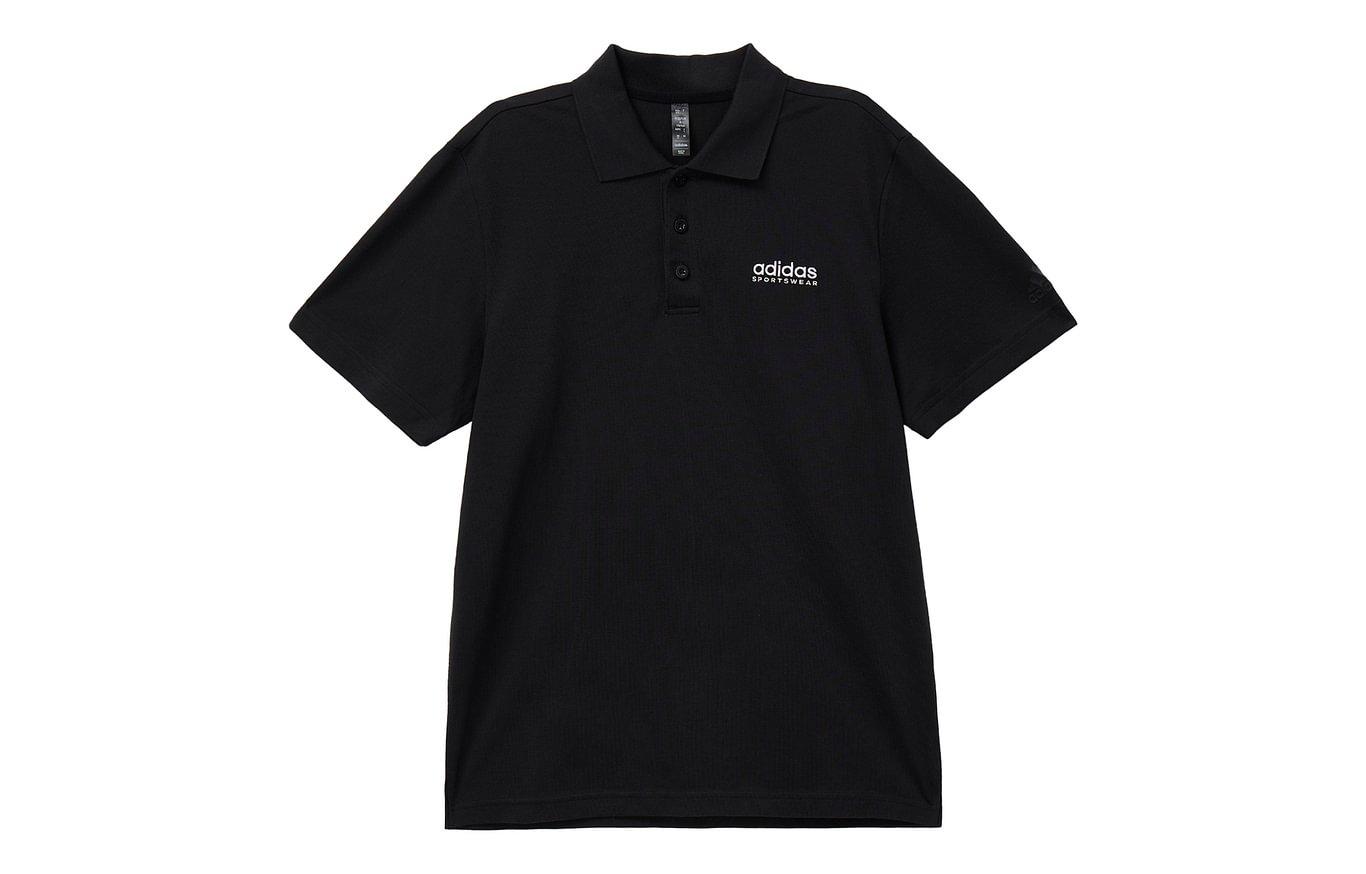 

adidas Casual Short Sleeve Polo Shirt Men s Black JI9052 M