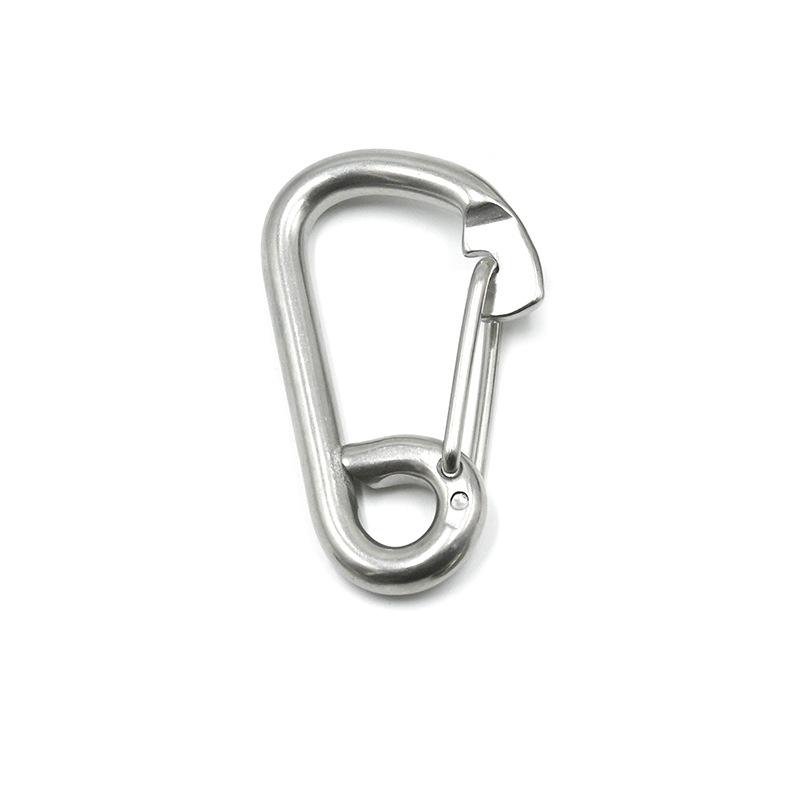 1pc Quick Link Spring Hook Stainless Steel Carabiner Clip for Hiking Camping Dog Leash Connection Buckle Durable Diving Buckles
