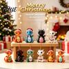 Festive Desktop Table Decor 2026 Dragon Advent Calendar 24 Days Funny Baby Figures Christmas Countdown Cute for Tree 2D Acrylic Cartoon Ornaments