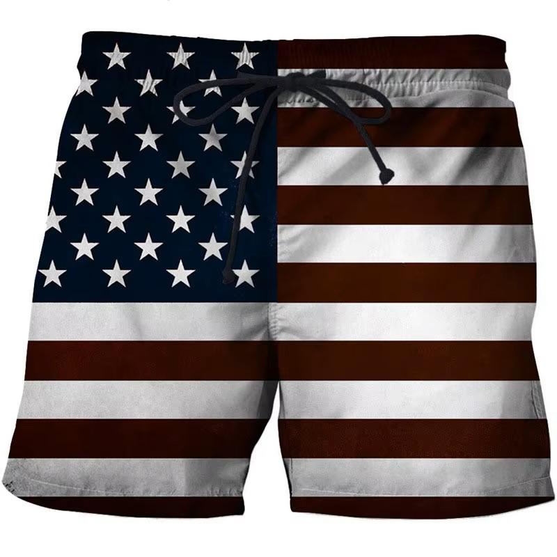 Boxshorts Hose USA Amerika UK Britische Flagge 3D-Druck Training MMA Unisex Herren Damen Schnelltrocknend Fitness Studio Sport Workout Lässig Streetwear