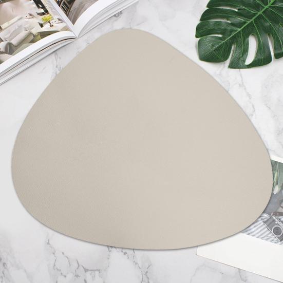 Western Placemat Color Oval Design Heat-resistant Easy To Clean Kitchen