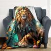 1PC Lion, Butterfly Blanket, Throw For Sofa, Bed, Travel, Camping, Livingroom, And Bed, Printing Blanket With Soft And Warm Fabric yy250918128