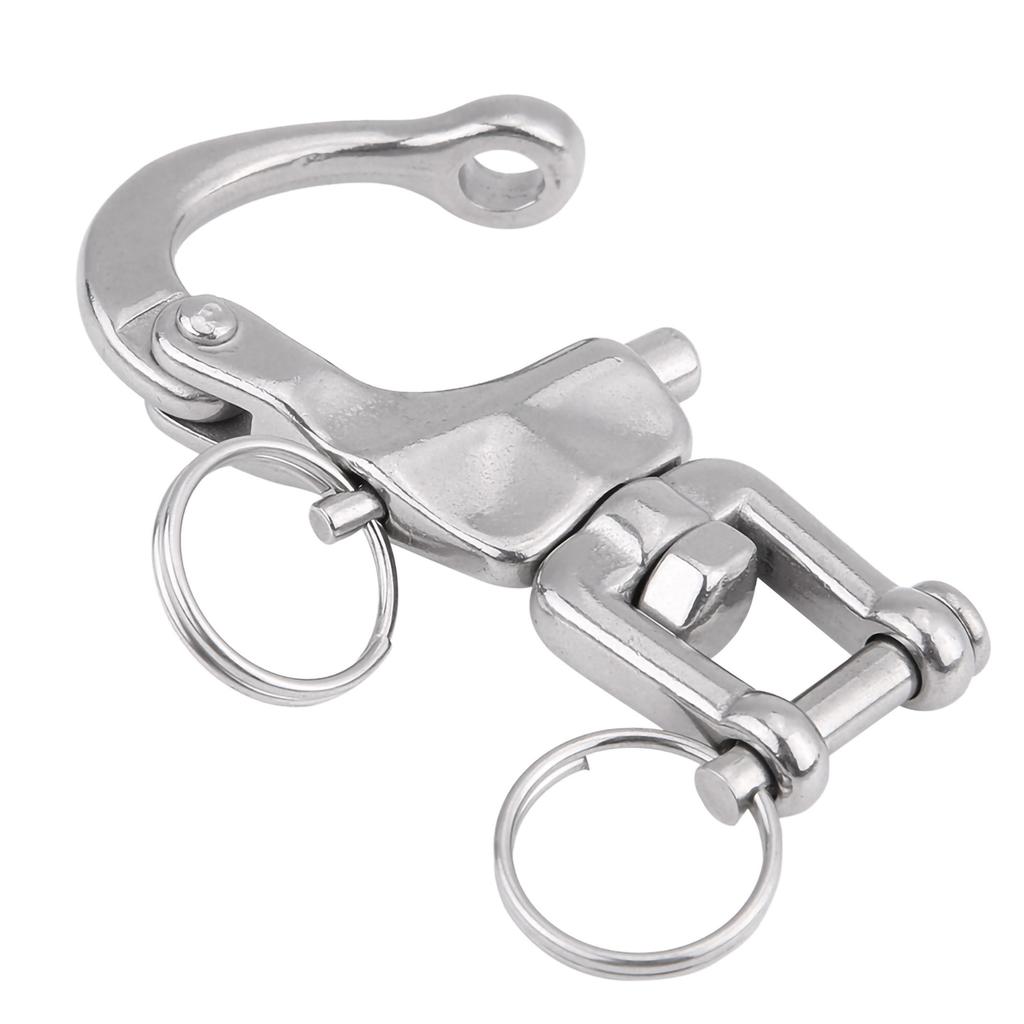Marine Swivel Shackle Stainless Steel Spring Shackle Quick Release Chain Link Snap For Sailboat Yacht 3