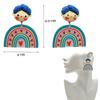 Top Sale Fashion Colourful Dangle Earrings for Women Accessories Stud Earring Pendientes New In Resin Earings