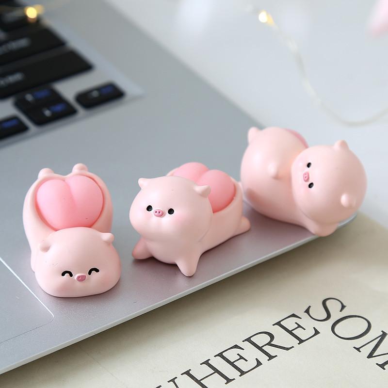 Soft Butt Pig Plush Toy Resin Collectible For Stress Relief And Kids