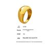 Geometric Curved Smooth Band: Fashionable Heavy Workmanship Ring for Women - Cold Style Index Finger Accessory