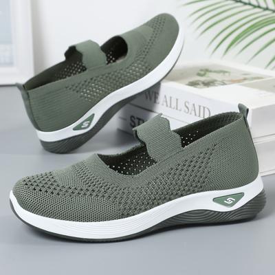 Women's Shoes Spring Women Shoes Middle Aged Mom Shoes Breathable Cloth Shoes Lightweight Walking Shoes Casual Soft Walking All Day Sneakers