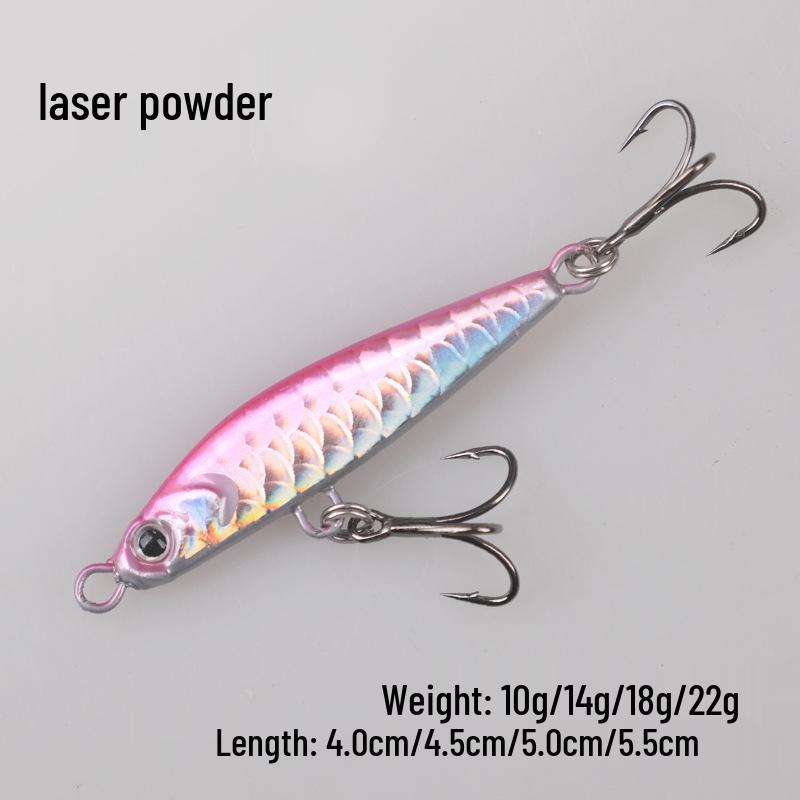 

Custom Iron Fish Lure with Ultra-Long Cast, Fish Scale Design, and Reinforced Triple Hook 10g
