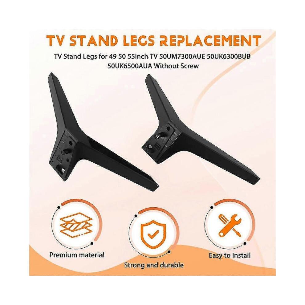 Stand for LG TV Legs Replacement,TV Stand Legs for LG 49 50 55Inch TV 50UM7300AUE 50UK6300BUB 50UK65