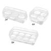 Plastic Eggs Storage Box Shockproof Holder Box Eggs Tray Carriages Dispenser Box