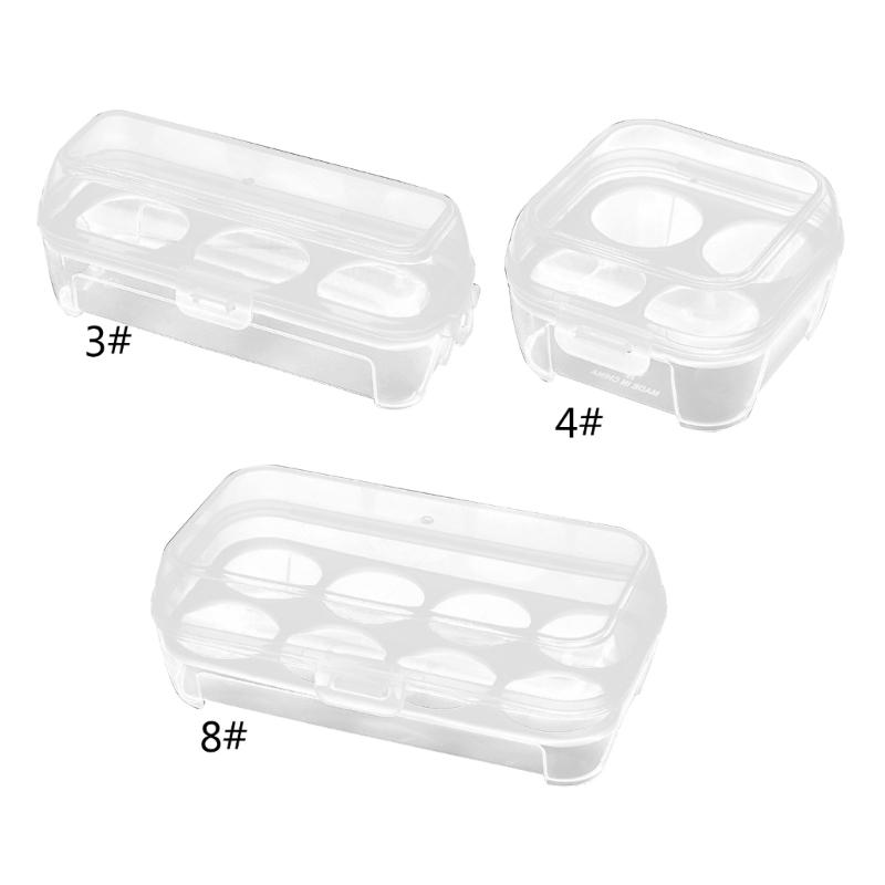 Plastic Eggs Storage Box Shockproof Holder Box Eggs Tray Carriages Dispenser Box