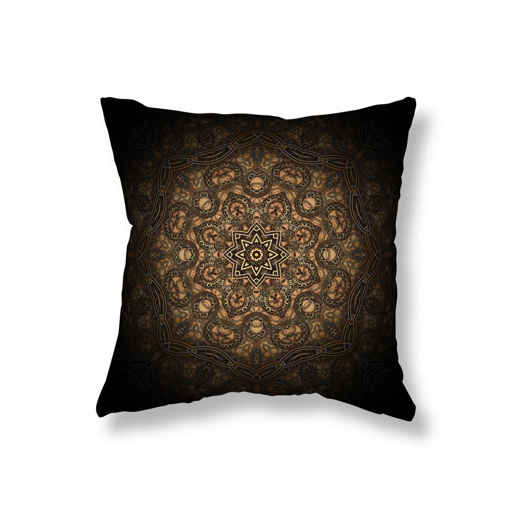Psychedelic Mandala Geometric Print Throw Pillow Cover Sofa Decor Room Bedside Office Game Chair Cushion Cover Home Decor