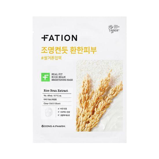 FATION Real Fit Rice Bran Brightening Mask 1 sheet