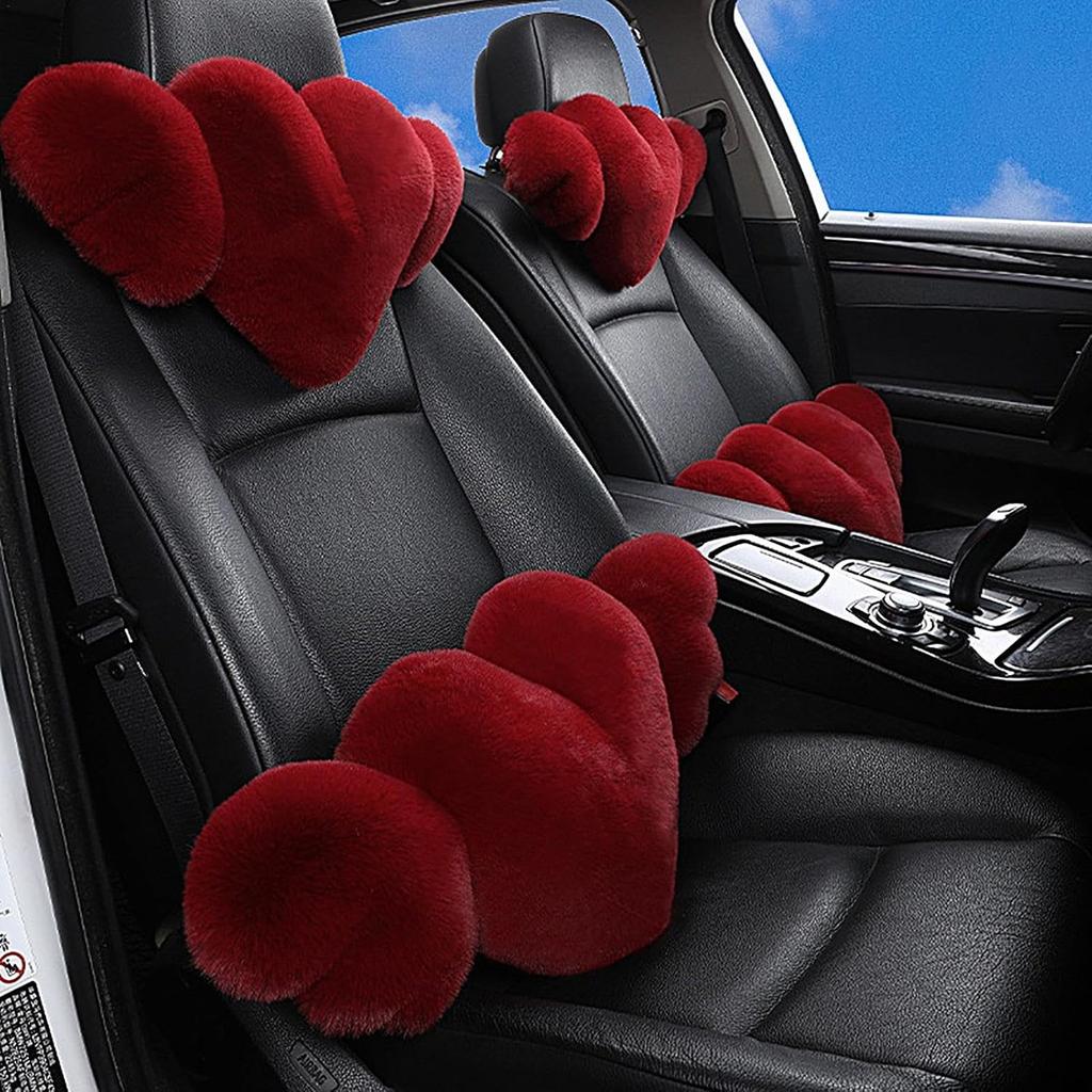 Heart Shaped Car Headrest Heart Shaped Car Headrest With Comfortable And Cute Car Neck Headrest Suitable For Car Decoration