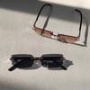 2 Pairs Per Set Rimless Rectangle Sun Glasses For Men Women Fashion Outdoor Sunglasses Simple Casual Female Eyewear Accessory