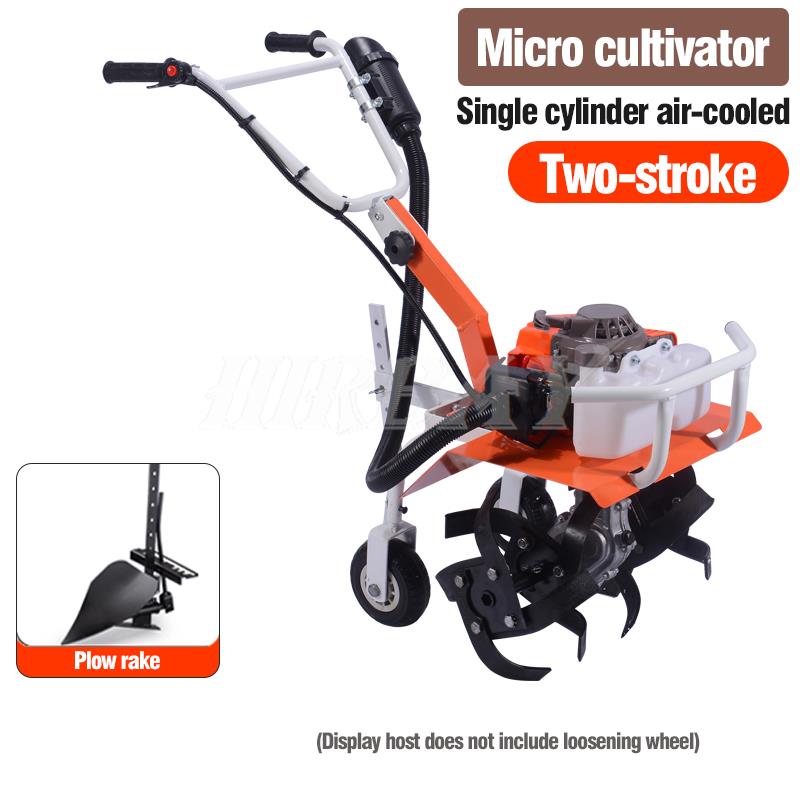 Mikrokultivátor Benzínový křovinořez Jednoosý traktor Multifunkční Zemědělský stroj Zahradní nářadí Kypření půdy Plevelení