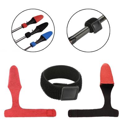 3 Colors Elastic Sleeves Pole Glove Truss Cane Tip Cover Fishing Rod Tie Fastener Straps