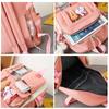 4 Pcs Sets Children's School Backpack Kawaii Women's Backpack Bookbag School Bags for Teens Girls Mochilas