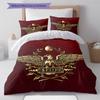 Roman SPQR Pattern Bedding,Quilt Set Quilt Cover Pillowcase Home Birthday Gift (1 * duvet cover + 2 * pillowcase, without core)